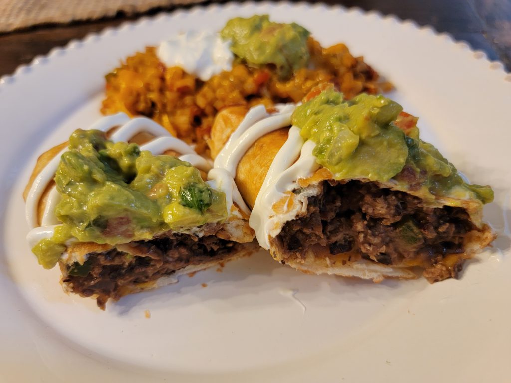 Low Carb Beef Chimichangas • TJ's Taste