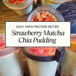 High Protein Chocolate Covered Strawberry Overnight Oats